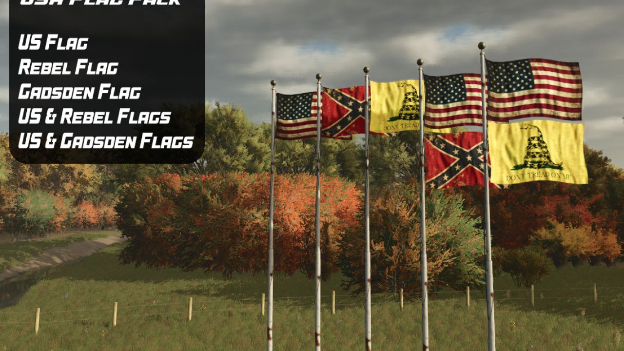 USA & Iowa Flags Pack