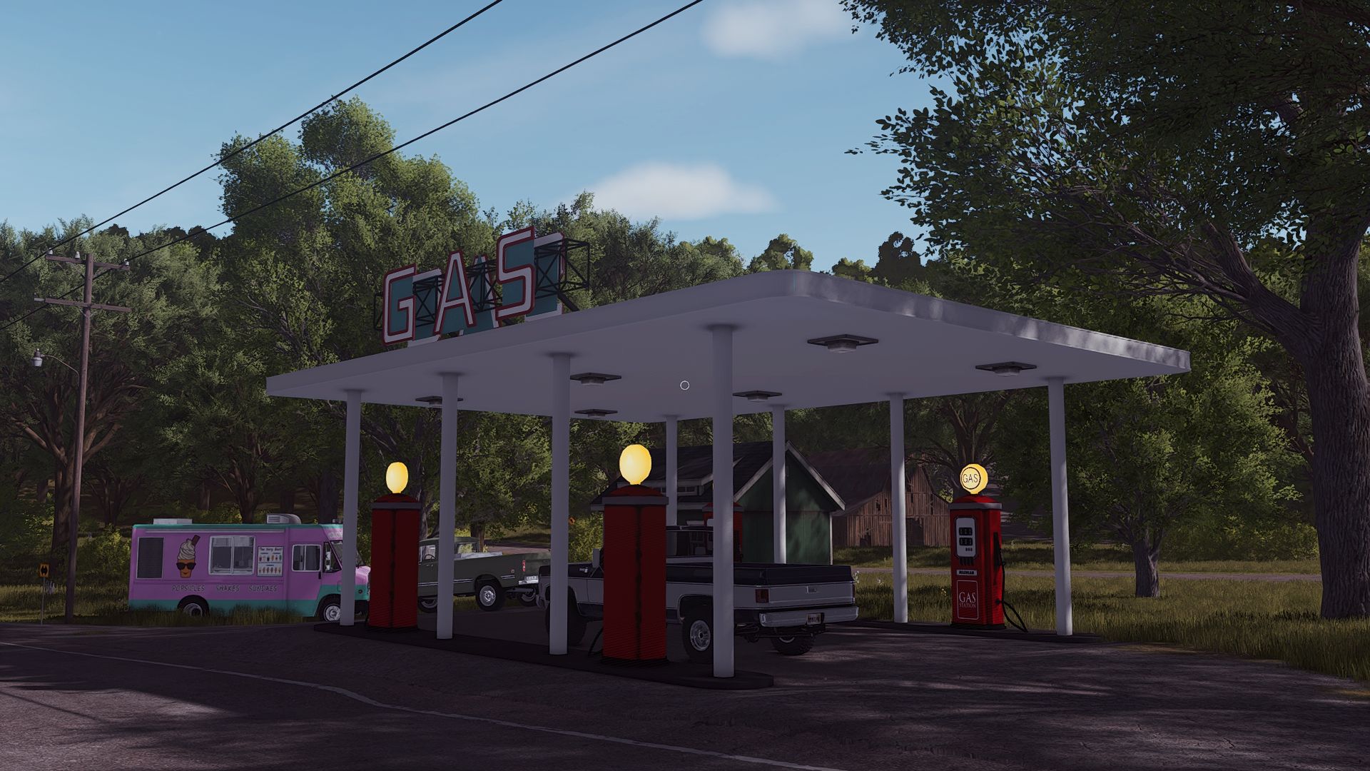 Vintage Gas Station