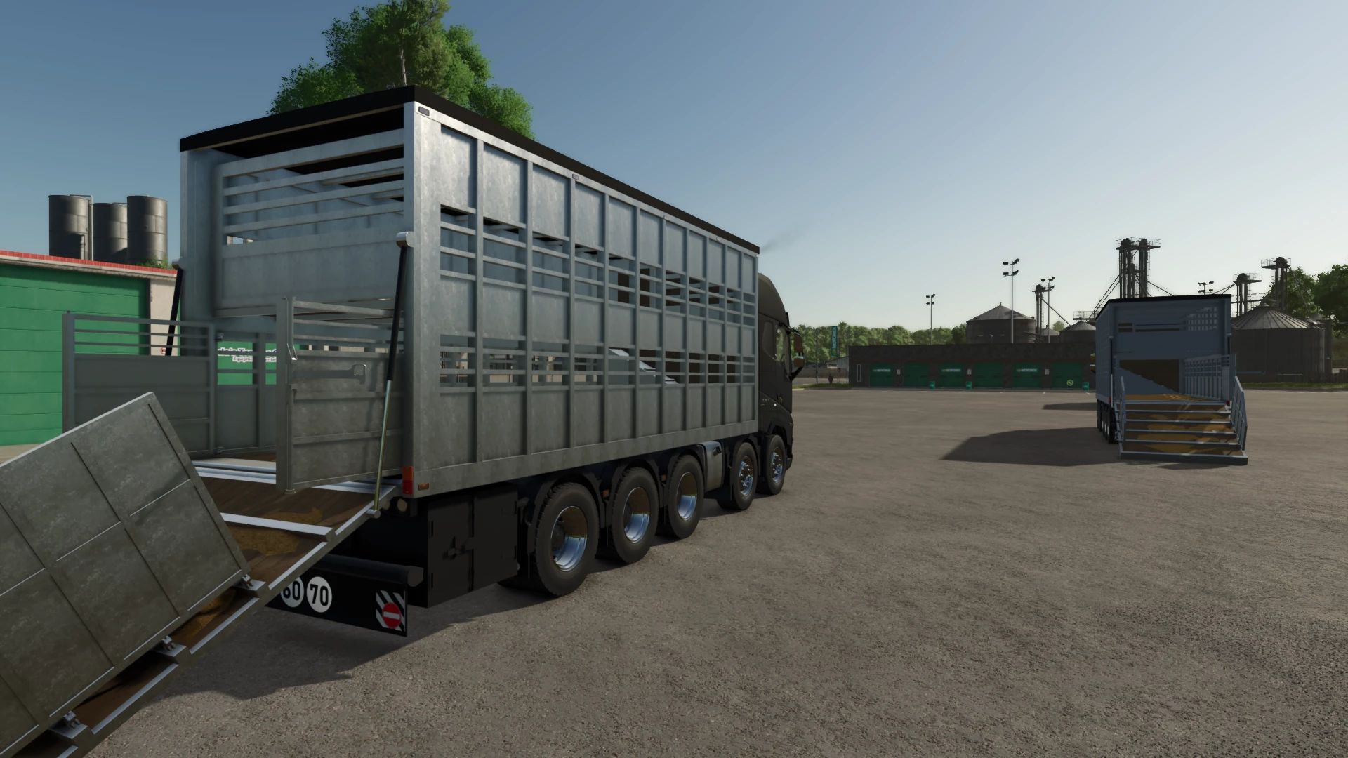 Volvo animal transport truck