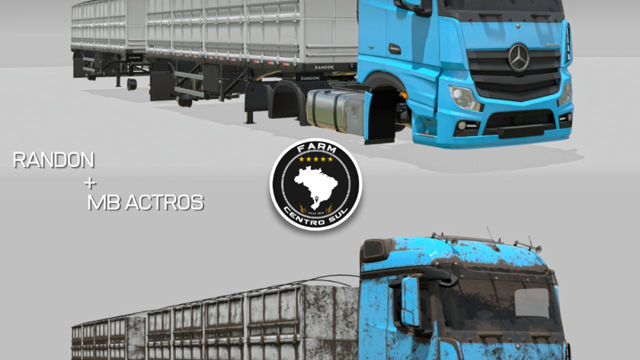 Rodotrem Randon 30 metros Mercedes Benz Actros